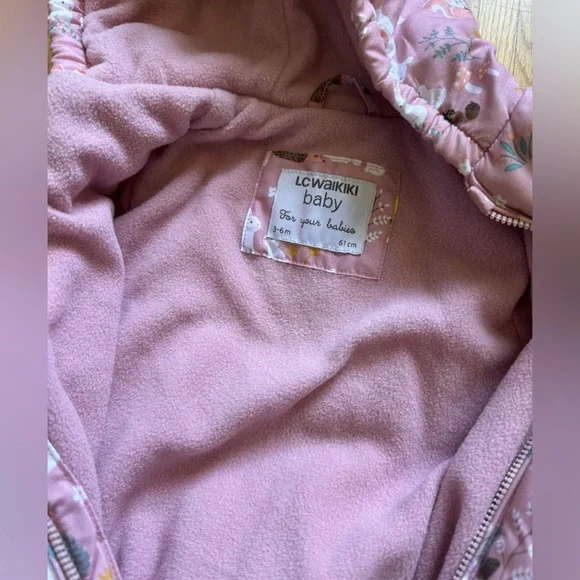 Pink Kids Puffer Jacket - Picture 2 of 4